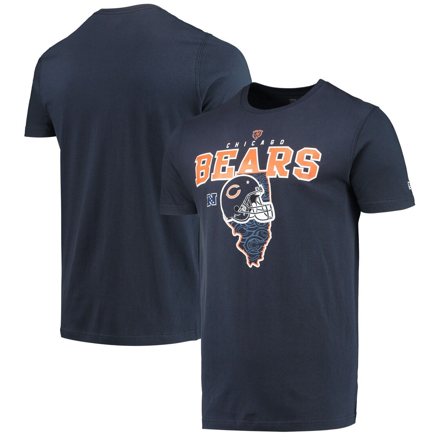 

Мужская темно-синяя футболка New Era Chicago Bears Local Pack, Синий