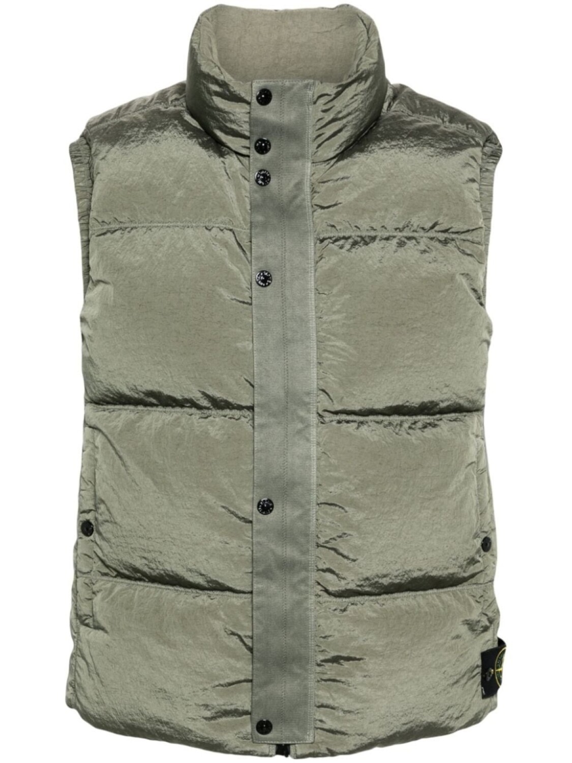 

Stone Island жилет с нашивкой Compass, зеленый