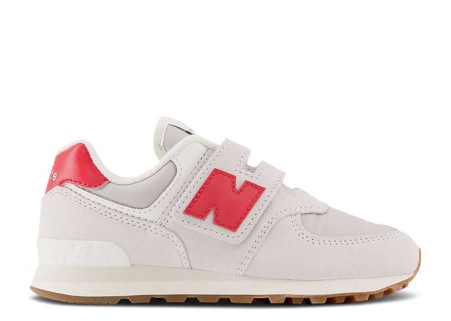 

Кроссовки New Balance New Balance 574 Hook & Loop Little Kid Wide, цвет Nimbus Cloud True Red