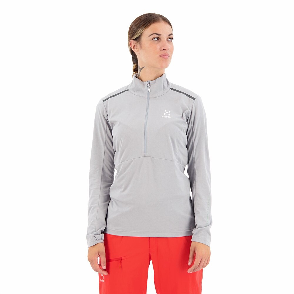 

Толстовка Haglöfs L.I.M Strive Mid Half Zip, серый