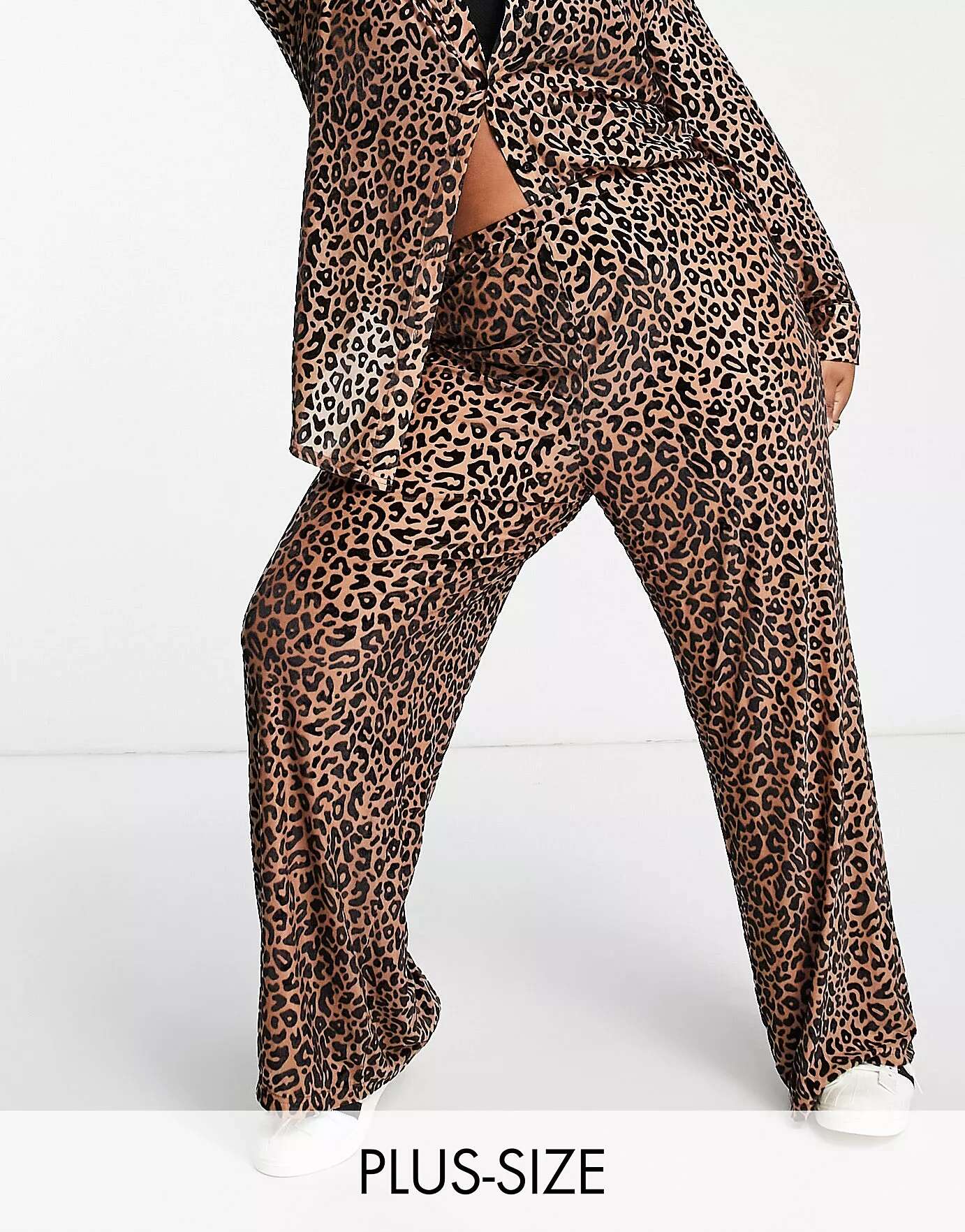 Разноцветные широкие брюки с леопардовым принтом Frolic Plus The Frolic Plus