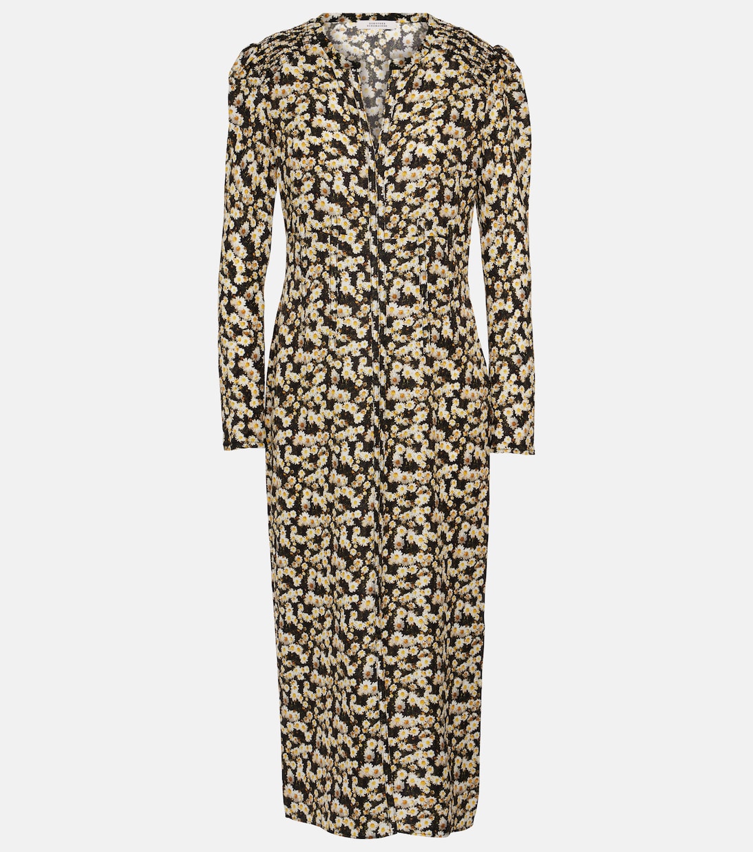 Роскошное платье миди blooming из смесового шелка Dorothee Schumacher, мультиколор