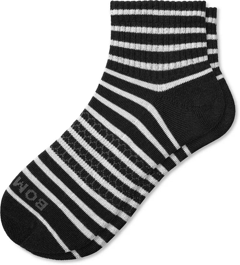 Женские однотонные носки в полоску Bombas, черный женские носки для скейтборда в полоску с надписью