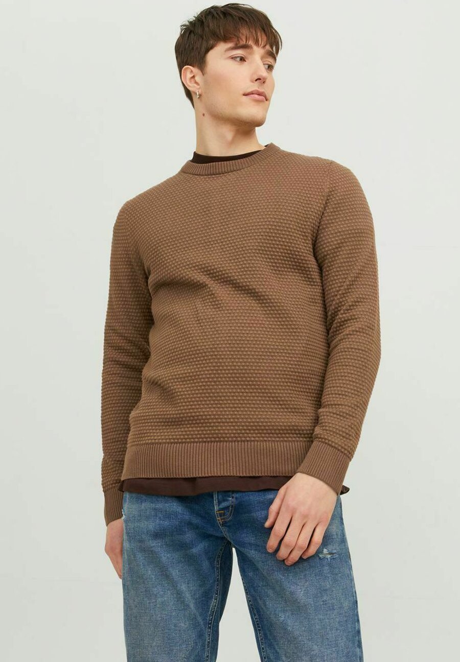 Свитер JJEATLAS CREW NECK NOOS Jack & Jones, выдра