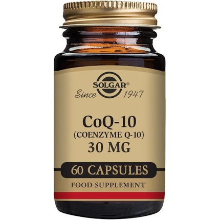 Растительные капсулы Solgar CoQ-10, 30 мг, поддерживают выработку энергии и уменьшают последствия старения, 60 капсул