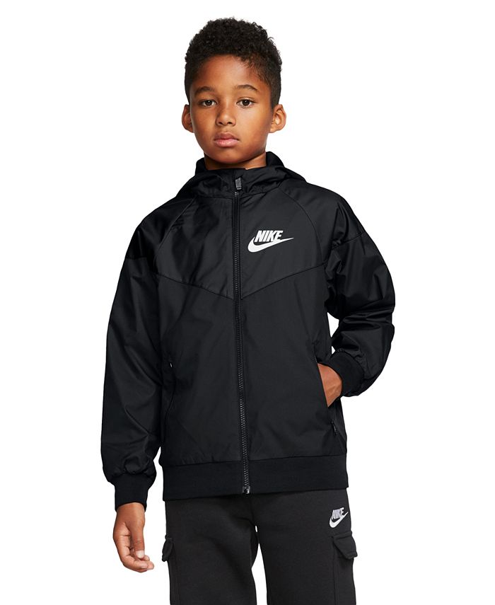 Спортивная куртка Windrunner для мальчиков Nike, черный