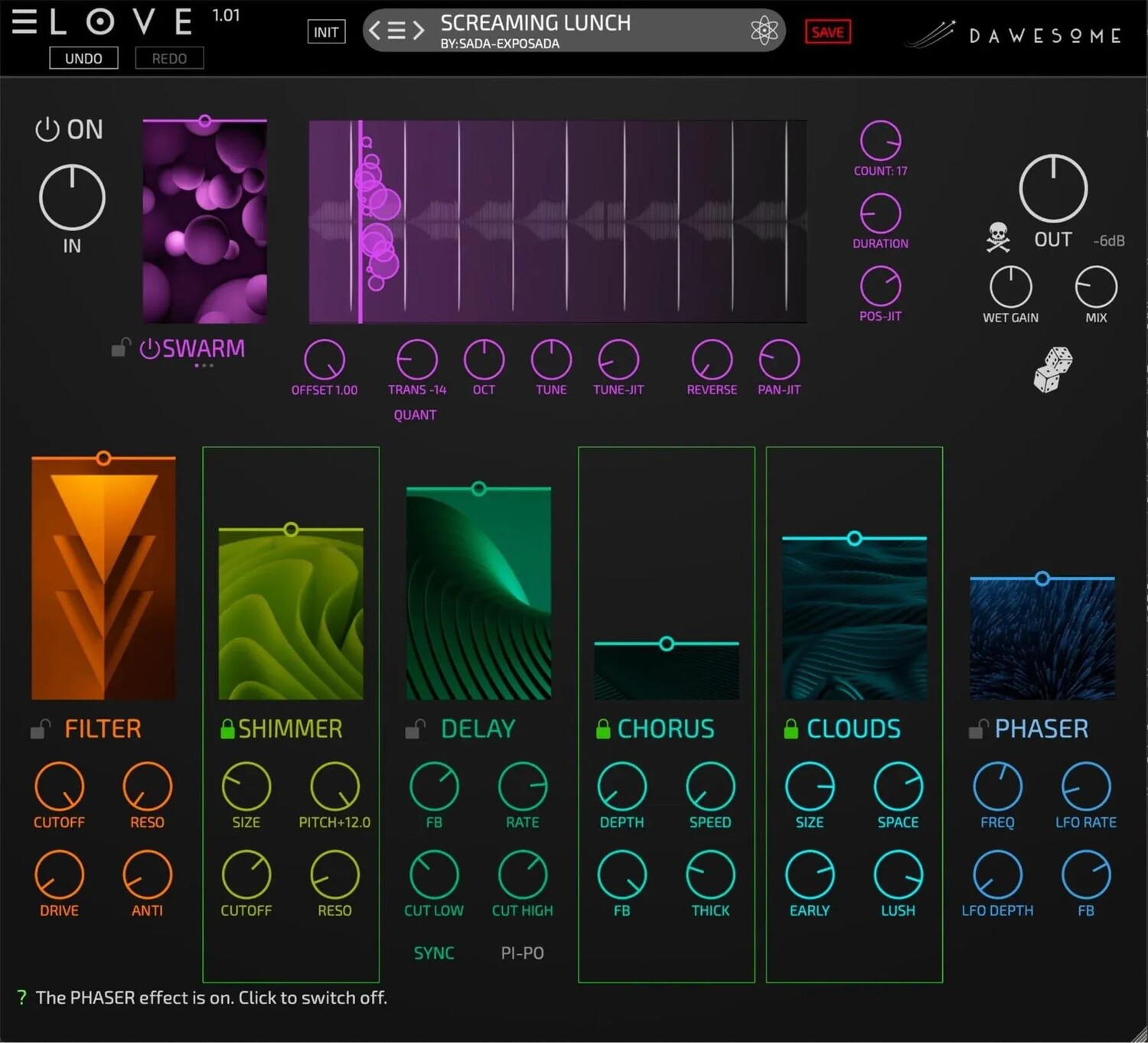 

Плагин Tracktion LOVE Ambient FX
