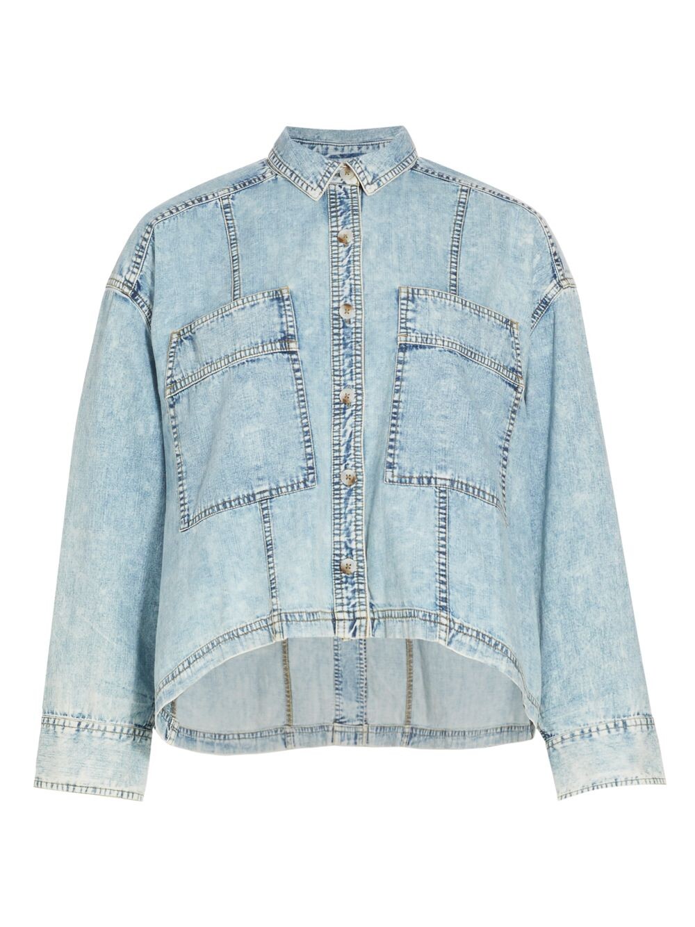 

Джинсовая куртка из шамбре Back To You Free People, индиго