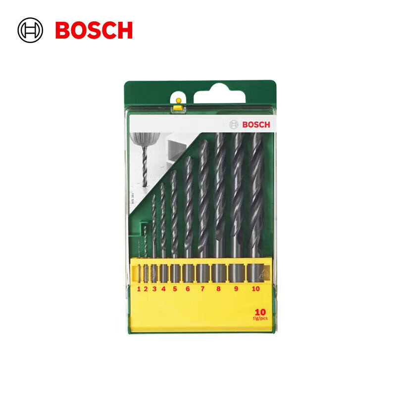 Набор спиральных сверл Bosch HSSR, 10 предметов