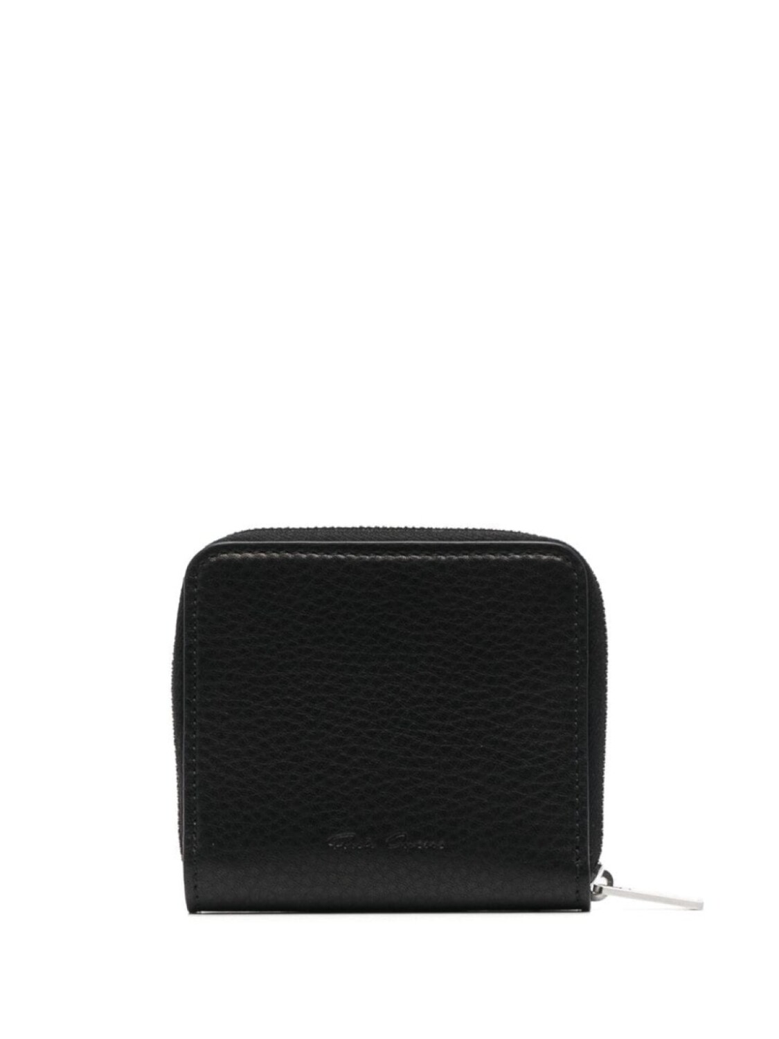

Rick Owens zip-up leather wallet, черный
