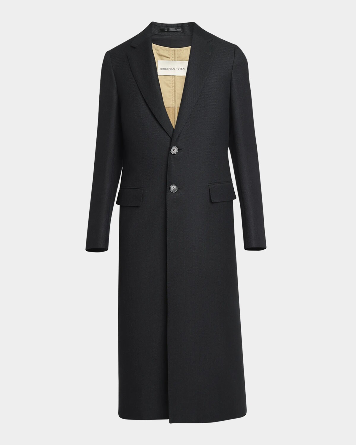 

Мужское шерстяное пальто Redwoon Dries Van Noten, черный