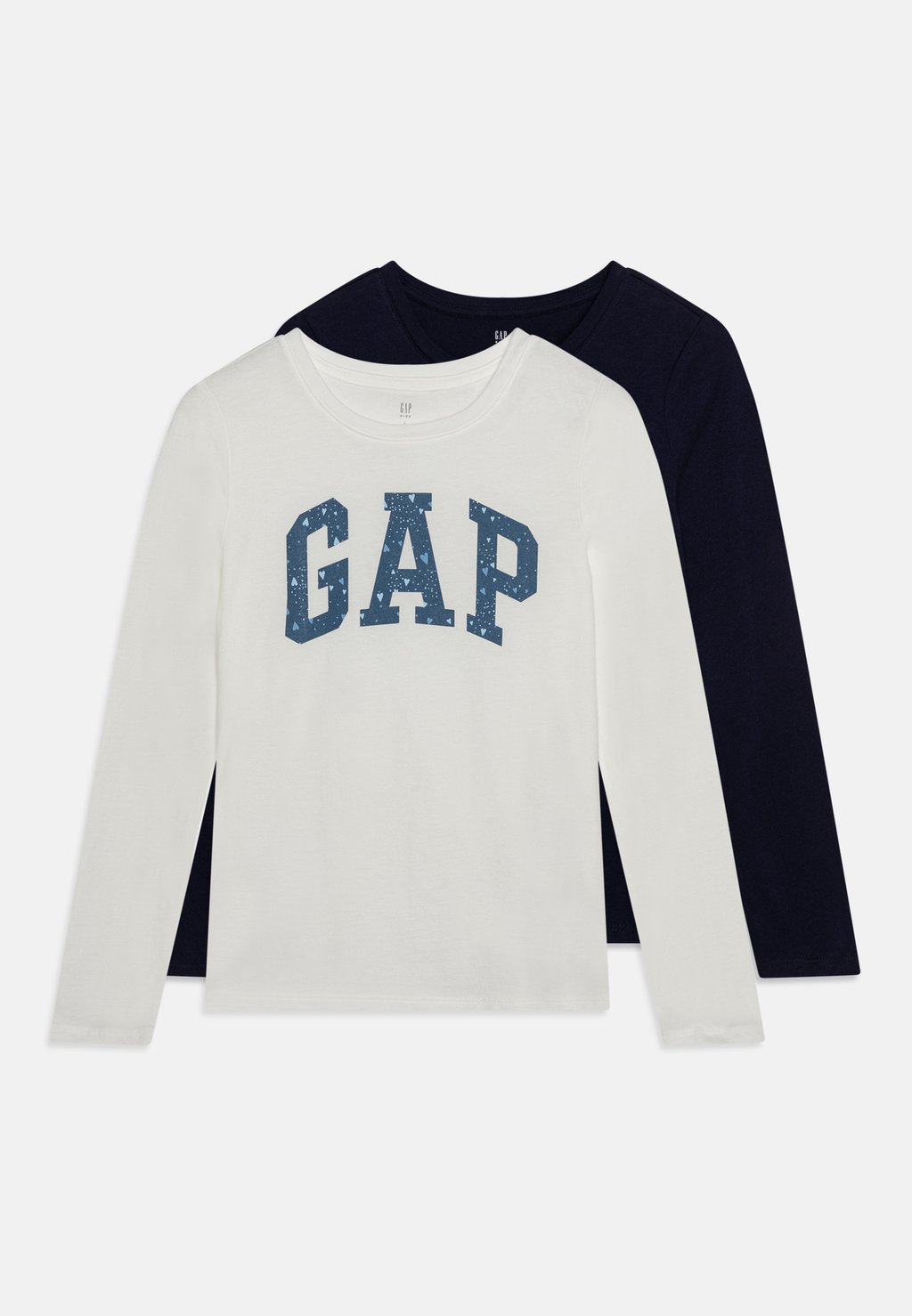 

футболка с длинными рукавами Girls 2 Pack GAP, цвет new off white