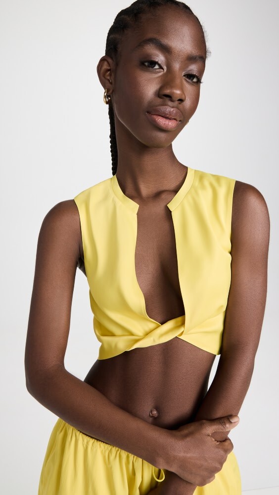 

Блуза LAPOINTE Stretch Satin Twist Tank