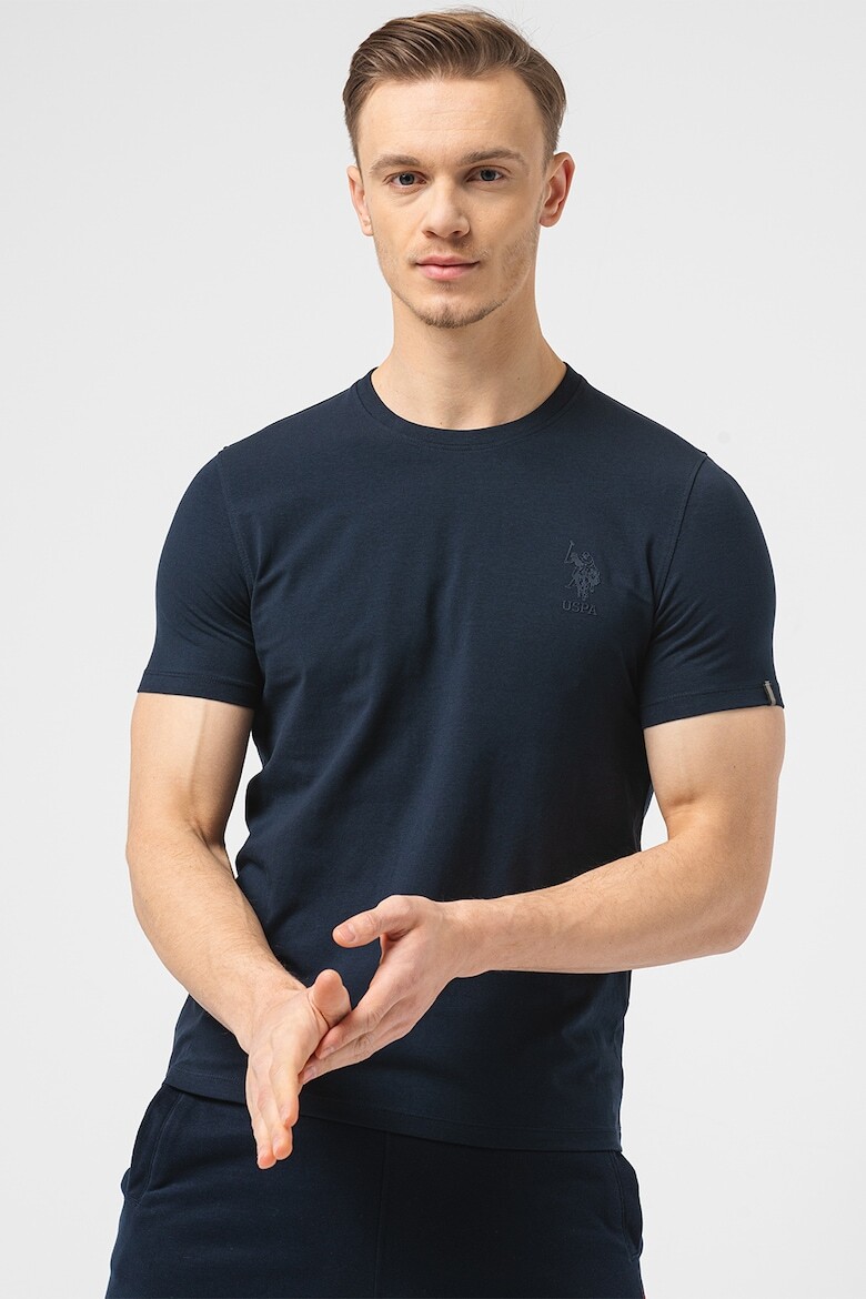 

Футболка с овальным вырезом U S Polo Assn , синий