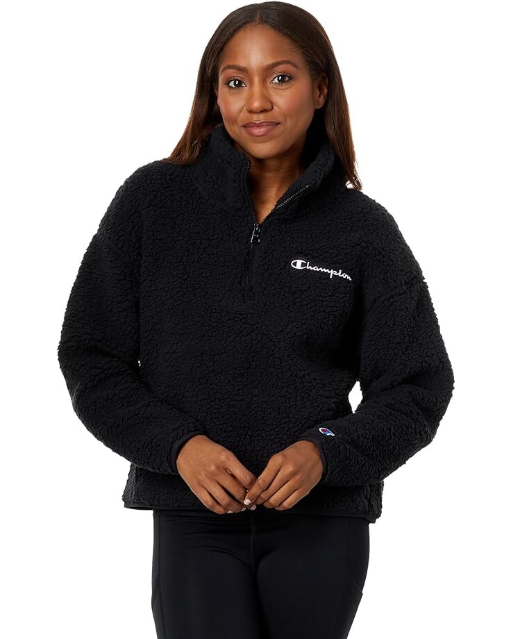 

Толстовка Champion Sherpa 1/4 Zip, черный
