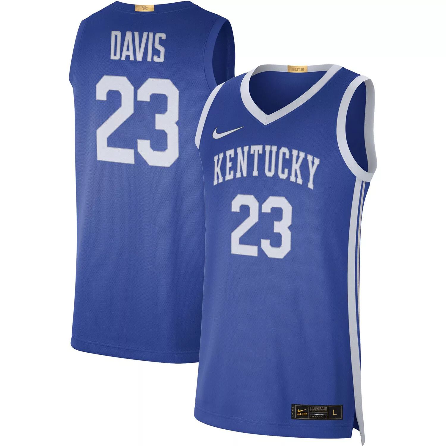 Мужская баскетбольная майка Nike Anthony Davis Royal Kentucky Wildcats Limited
