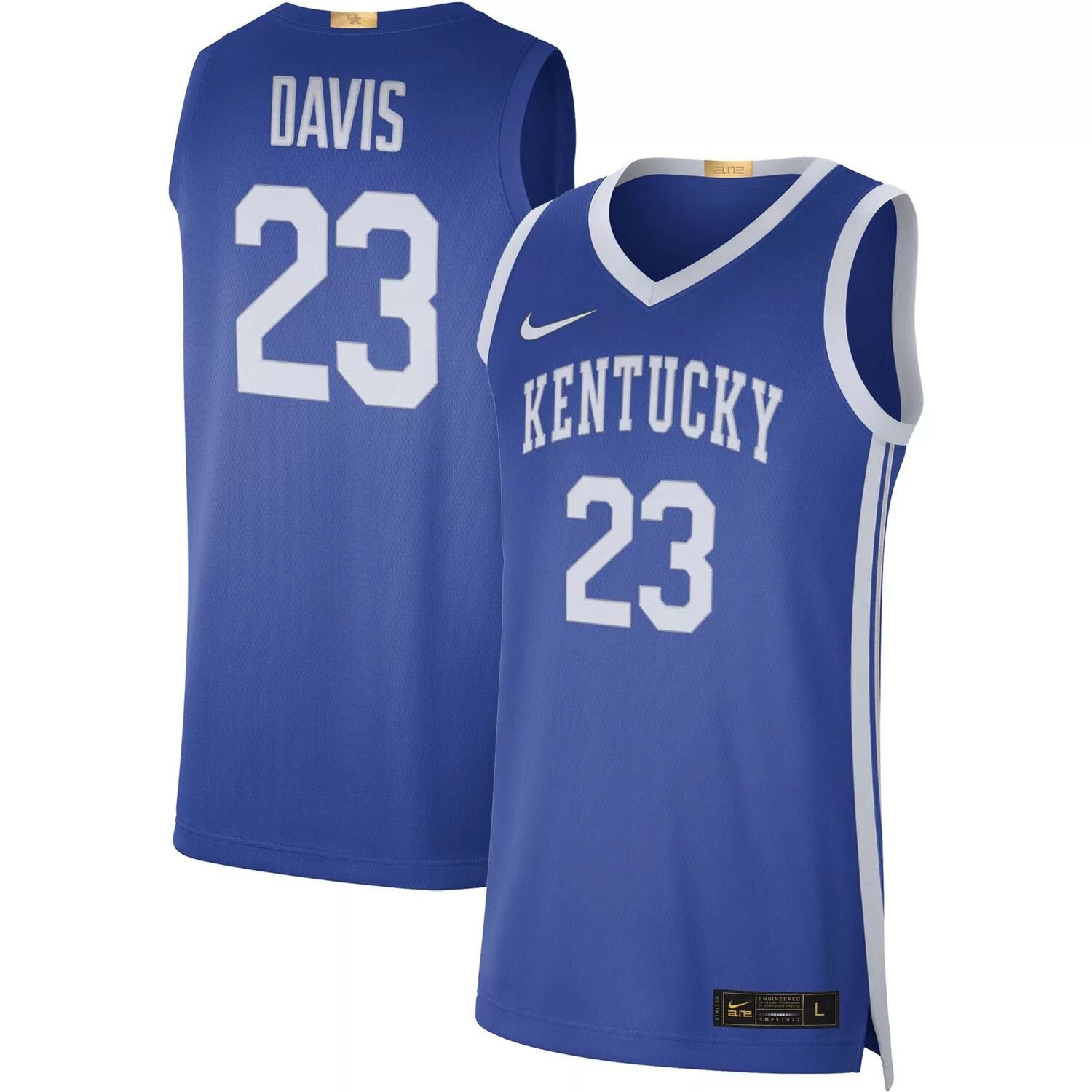 

Мужская баскетбольная майка Nike Anthony Davis Royal Kentucky Wildcats Limited