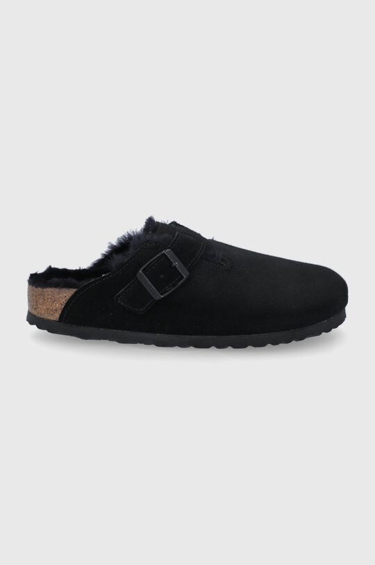 

Бостонские замшевые тапочки Birkenstock, черный