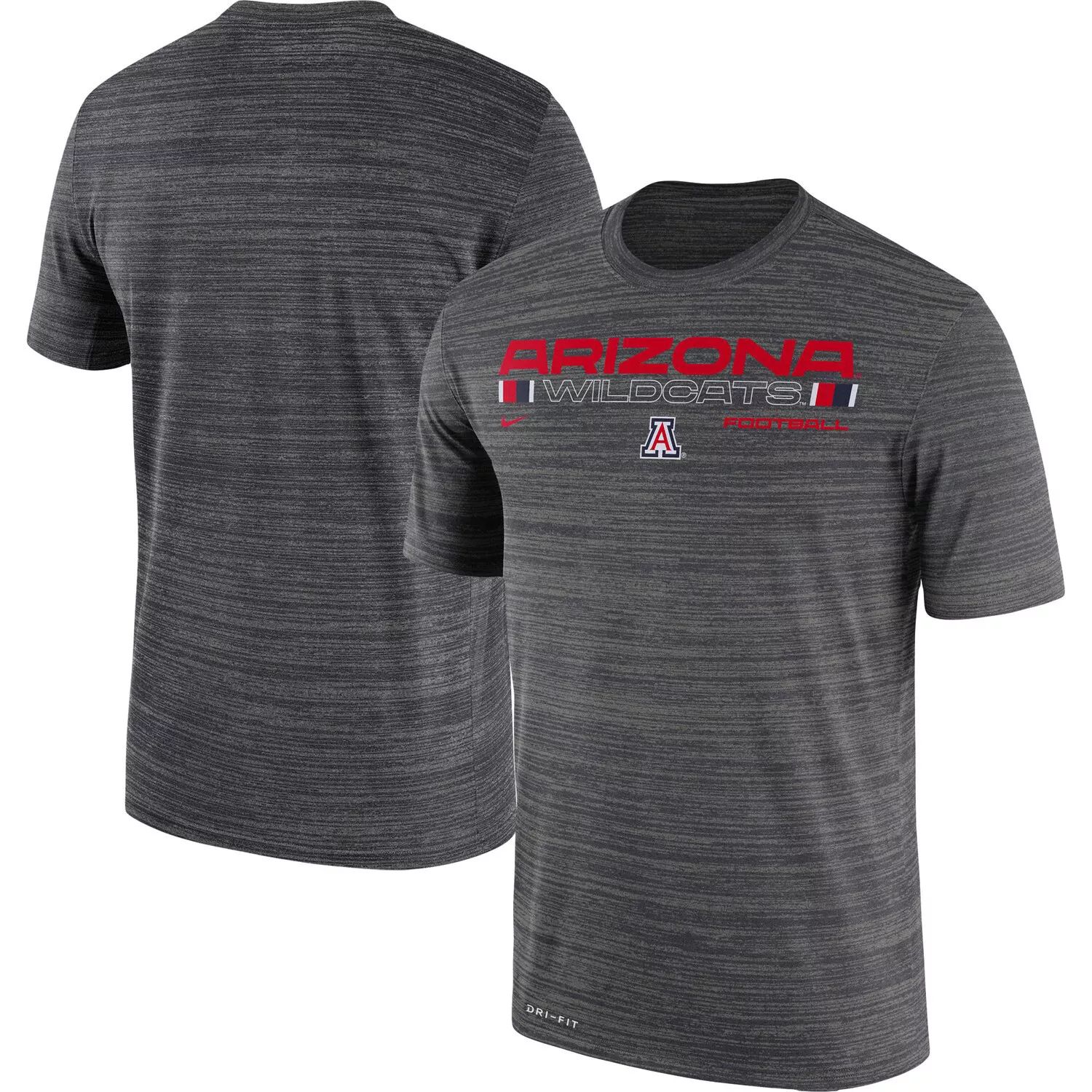 

Мужская темно-серая футболка Arizona Wildcats Velocity Legend Dri-Fit Performance Nike, Серый