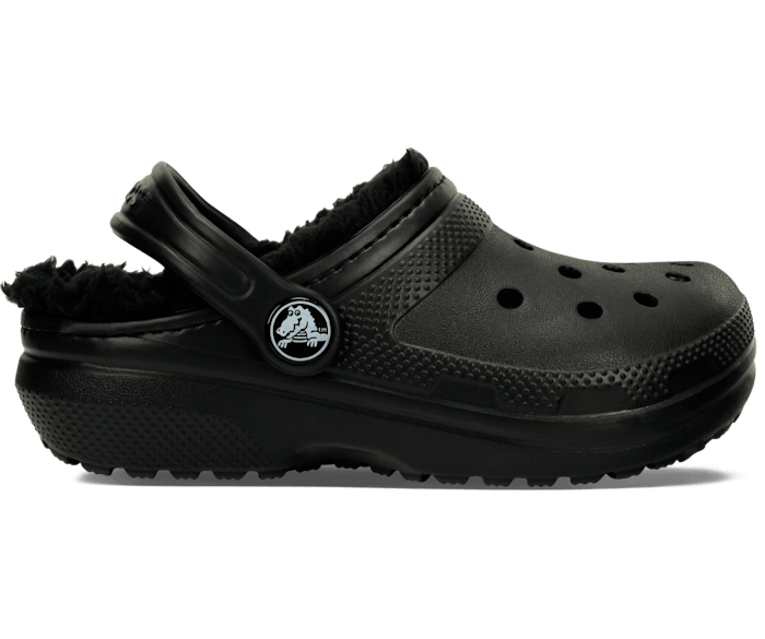 Классические сабо на подкладке Crocs для малышей, цвет Black / Black универсальные сабо crocs для малышей цвет black gum