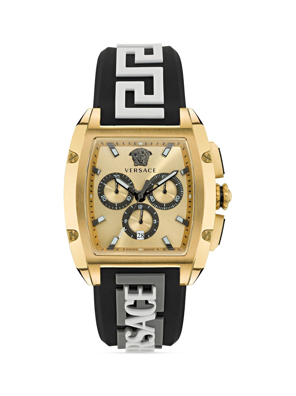 

Часы Versace Dominus Goldtone из нержавеющей стали и силикона Versace, желтый
