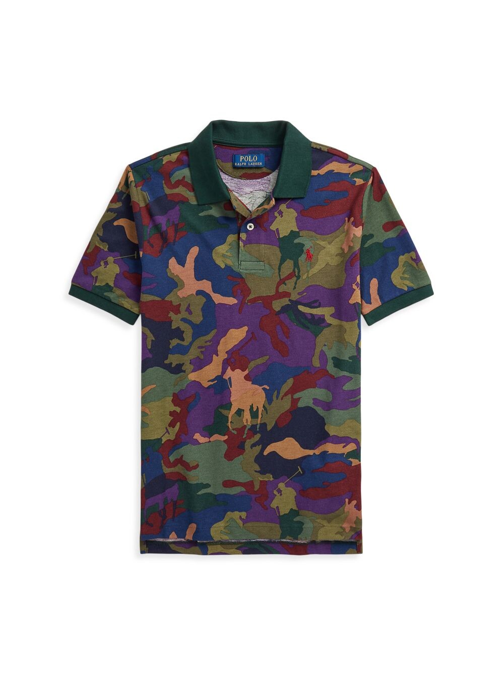 

Рубашка поло в сеточку с камуфляжным принтом для маленьких мальчиков Polo Ralph Lauren
