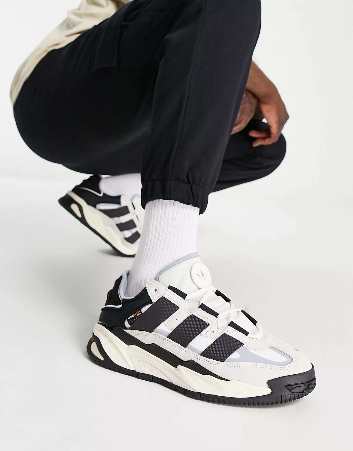 

Кроссовки adidas Originals Niteball серого и черного цвета орбита, Черный