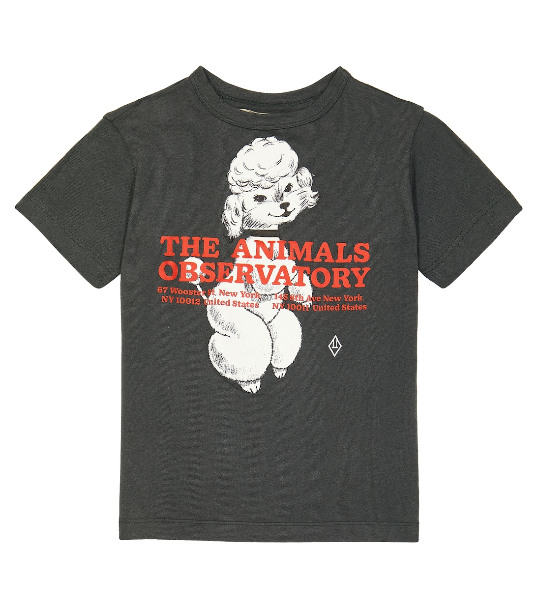 Хлопковая футболка с принтом «петух» The Animals Observatory, черный