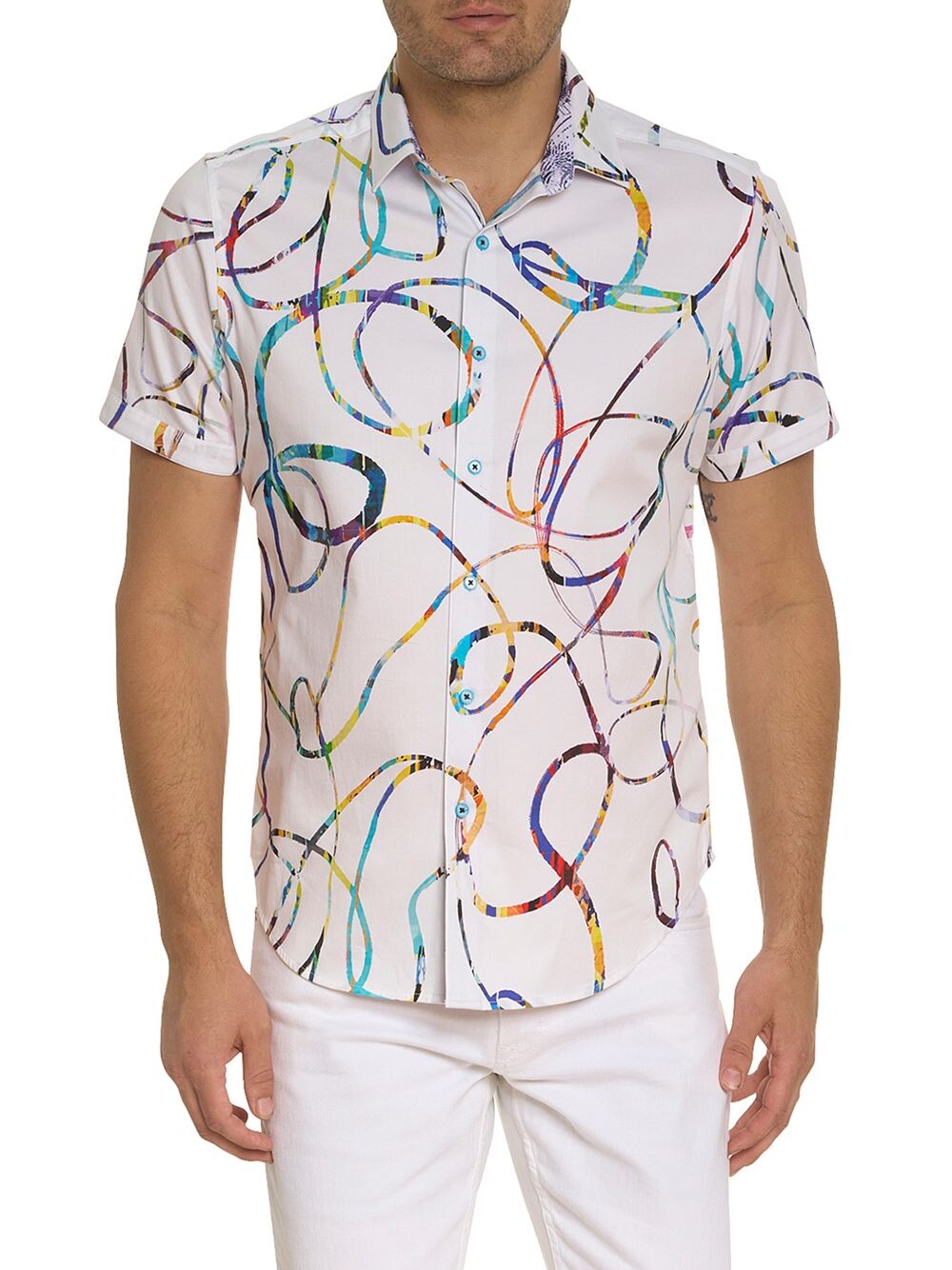 

Рубашка на пуговицах Rampage Swirl Robert Graham, белый