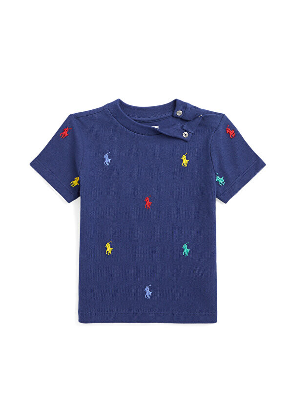 

Темно-синяя футболка для мальчика с вышитым логотипом Polo Ralph Lauren