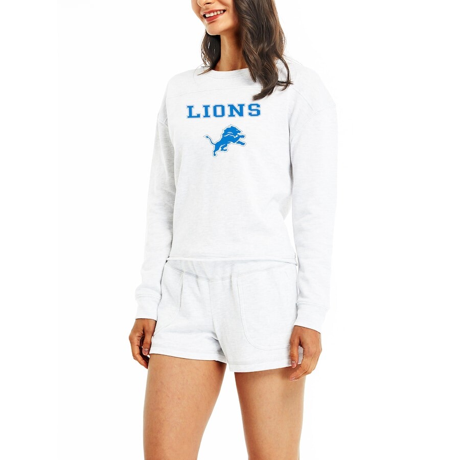 

Пижамный комплект Concepts Sport Detroit Lions, кремовый