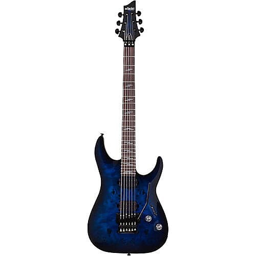 

Электрогитара Schecter Guitar Research Omen Elite-6 FR Electric Guitar See-Thru Blue Burst 2455