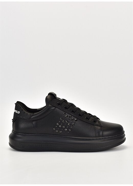 

Черные мужские кожаные кроссовки KAPRI MENS Stud Kounter Lo Lace Karl Lagerfeld, черный, Серый