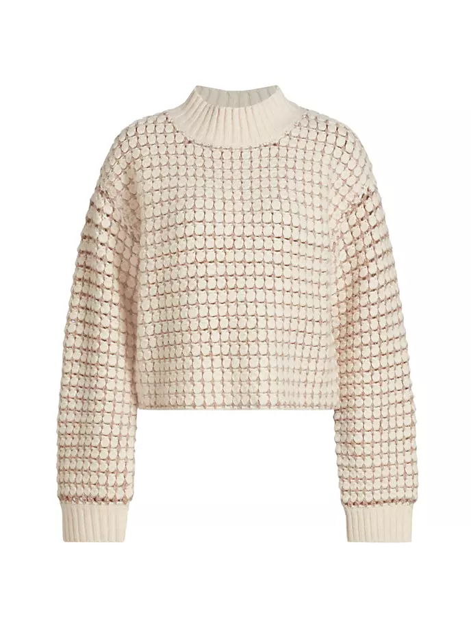 

Свитер массивной вязки Imani Dh New York, цвет ivory combo