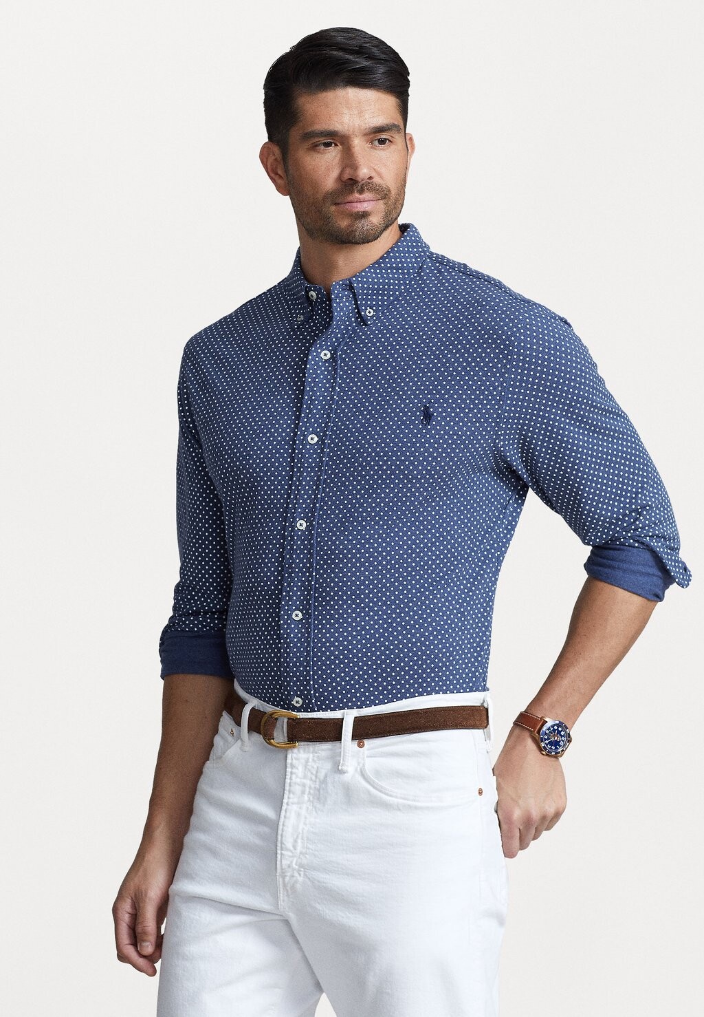 

Рубашка LONG SLEEVE SPORT Polo Ralph Lauren Big & Tall, темно-бежевый