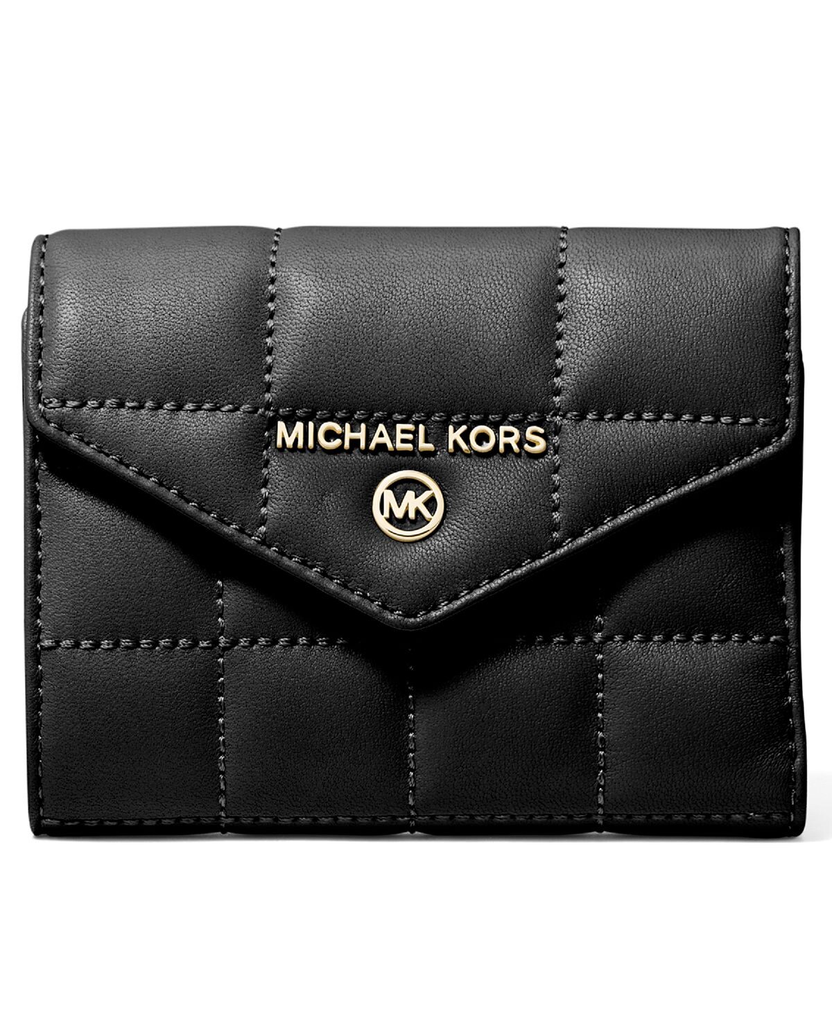 

Кожаный кошелек-конверт с подвеской Jet Set тройного сложения Michael Kors