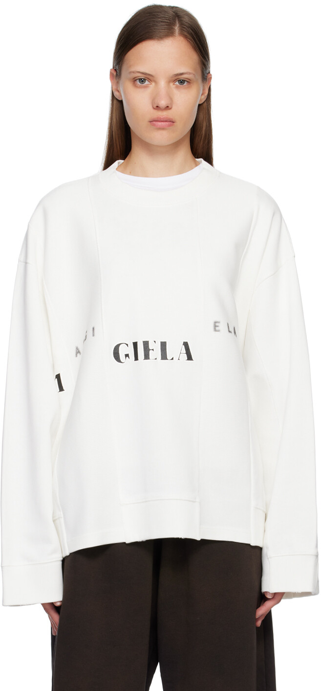 

MM6 Maison Margiela Толстовка с белой полосой, Черный