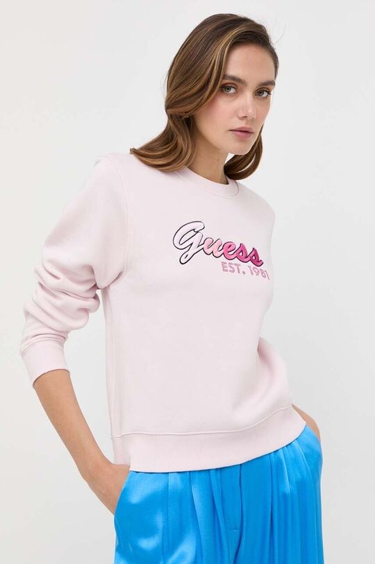 

Угадайте, толстовка Guess, розовый