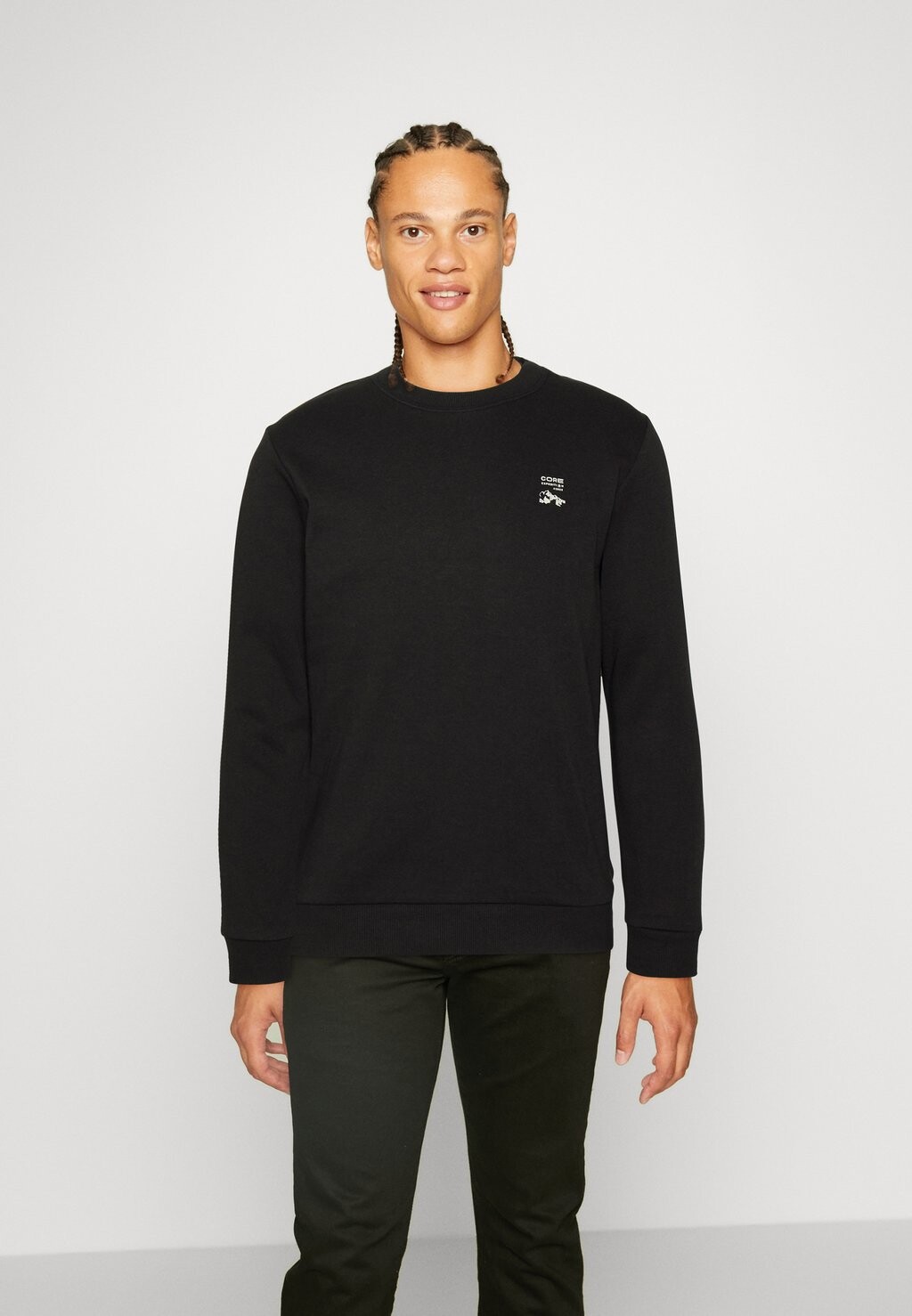 

Толстовка Jack & Jones, черный Jcomapping Crew Neck, черный