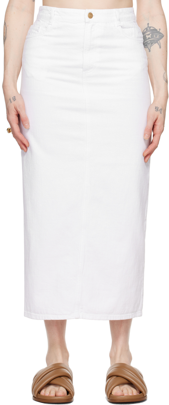 Белая джинсовая юбка-миди Sera Tove юбка camaieu джинсовая 46 размер