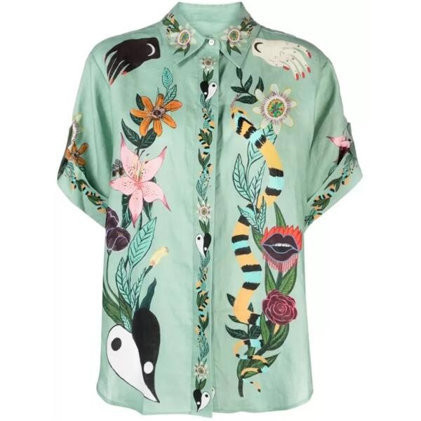 

Футболка meagan multicolor shirt Alemais, зеленый