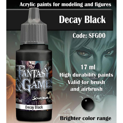 

Миниатюра Scale 75 USA Fantasy & Games Paint: Decay Black (17ml)