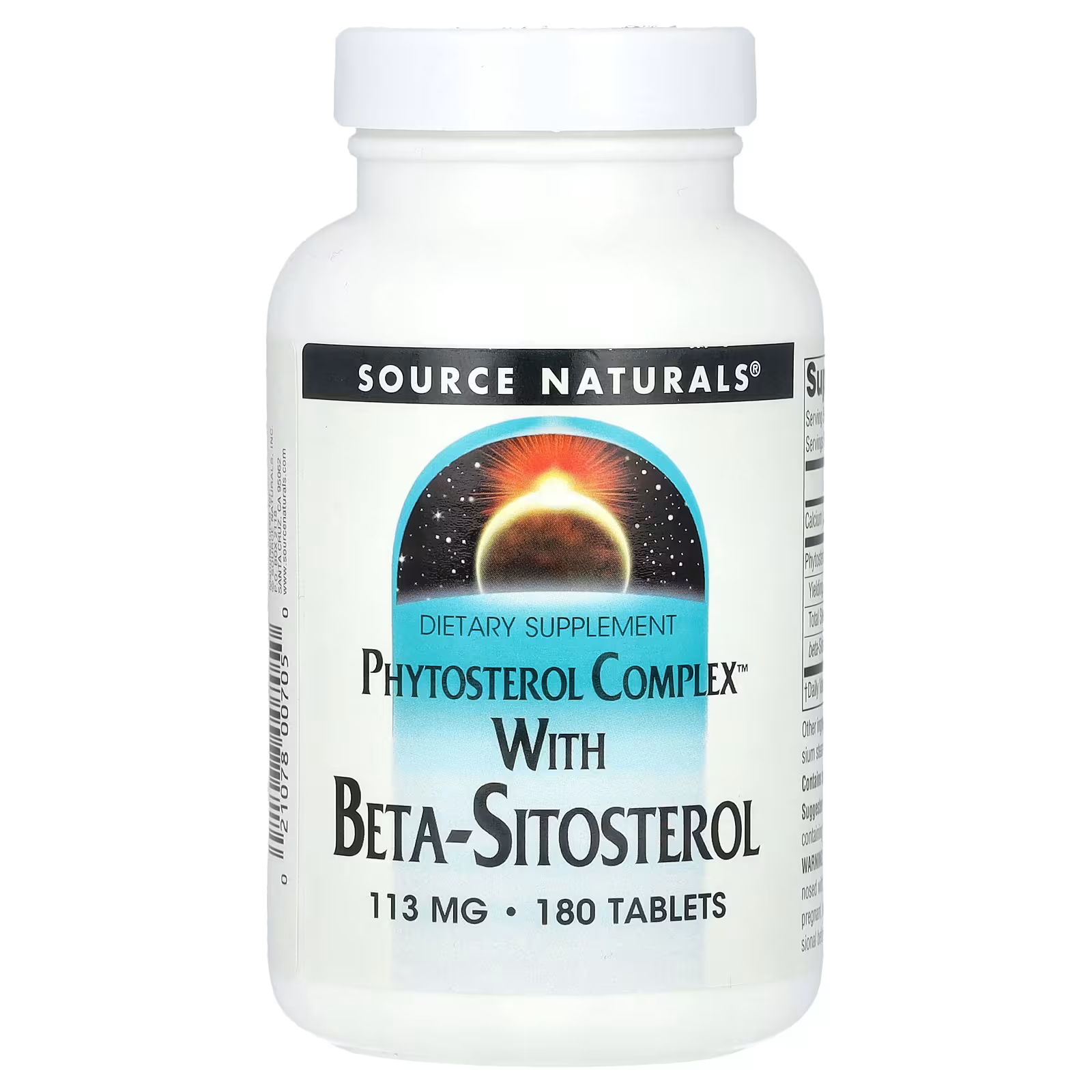 Фитостериновый комплекс с бета-ситостерином Source Naturals 340 мг, 180 таблеток (113 мг на таблетку) source naturals комплекс фитостерола с бета ситостеролом 113 мг 180 таблеток