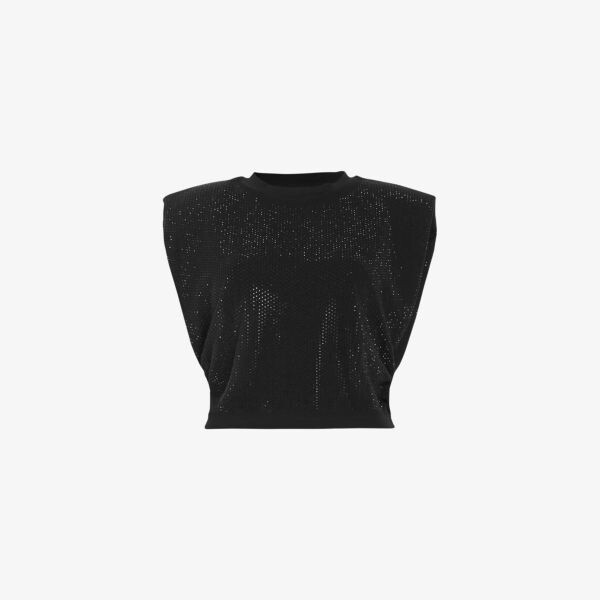 

Майка Alya Mika из эластичной ткани Allsaints, черный