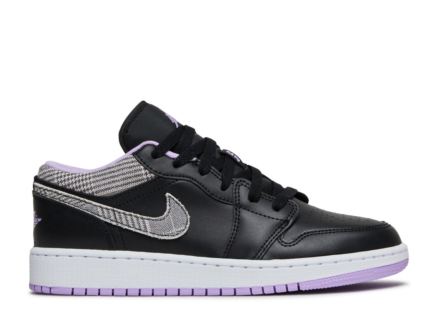 

Кроссовки Air Jordan Air Jordan 1 Low Se Gs 'Houndstooth', черный