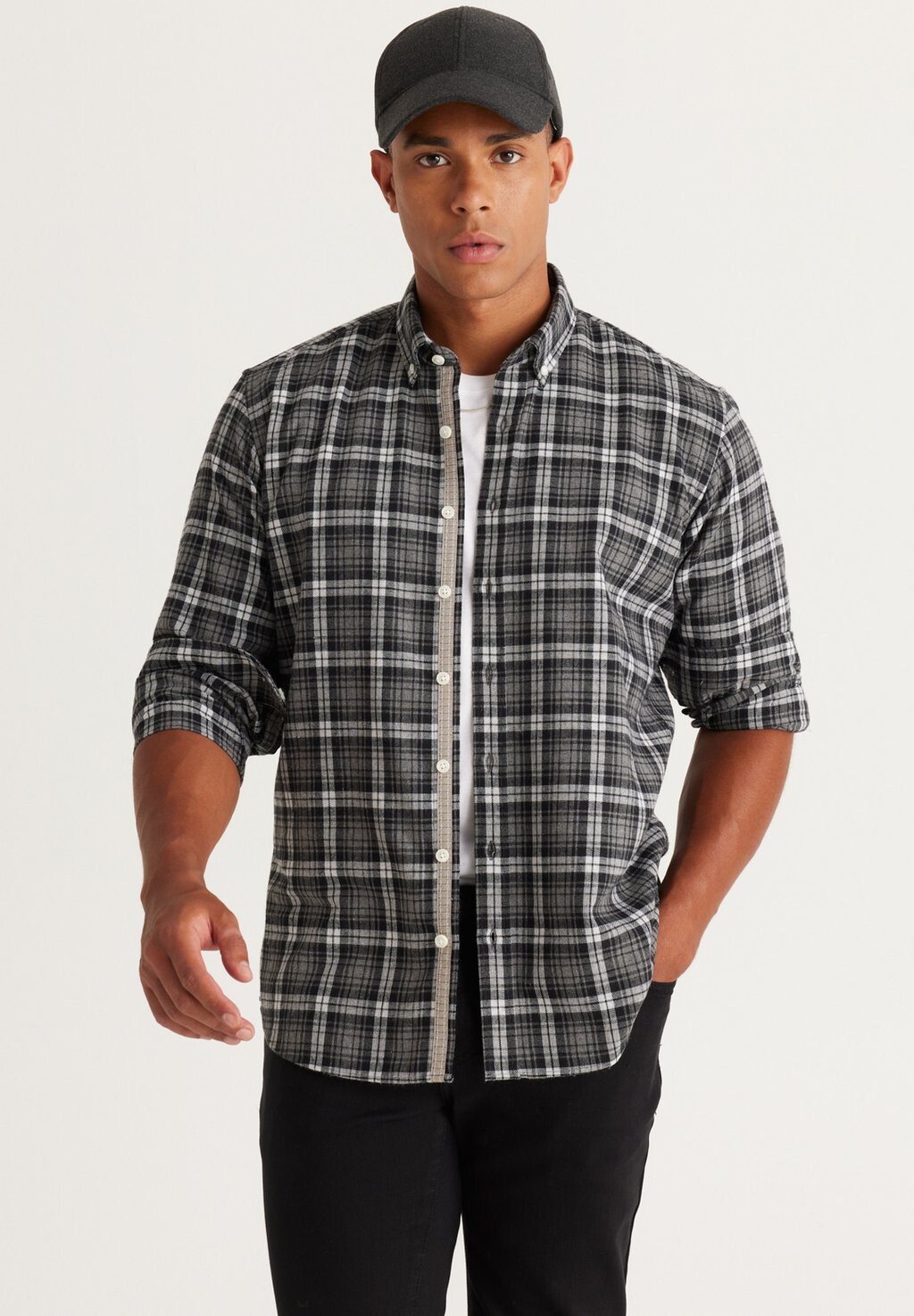 

Рубашка COMFORT FIT AC&CO / ALTINYILDIZ CLASSICS, цвет anthracite grey