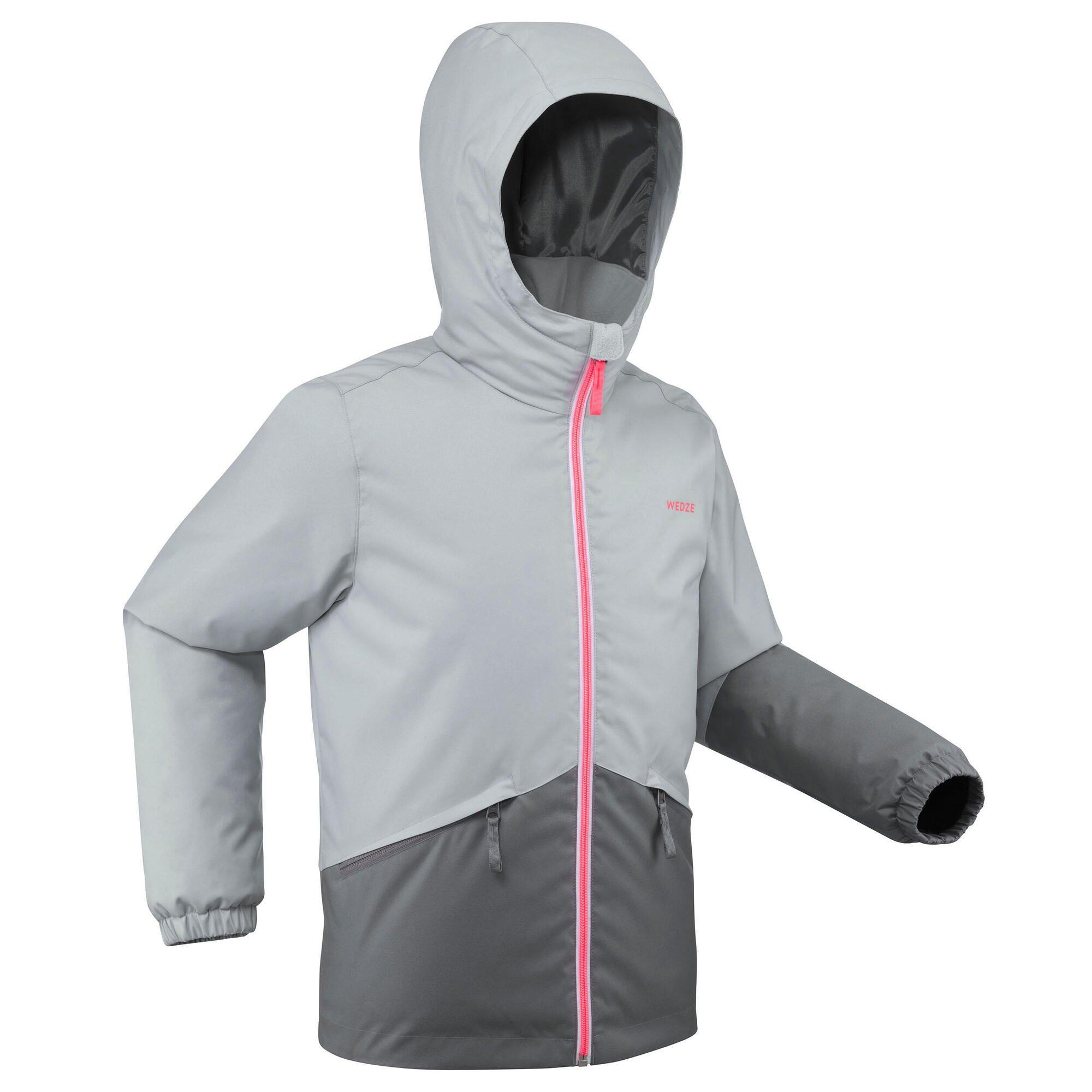Теплая и водонепроницаемая лыжная куртка Decathlon — 100 Wedze, серый чехол для маски decathlon wedze b 100 серый