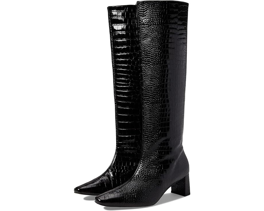 Ботинки FREDA SALVADOR Phoenix, цвет Black Dark Brown Croc Combo ботильоны soren freda salvador цвет black oversized croc