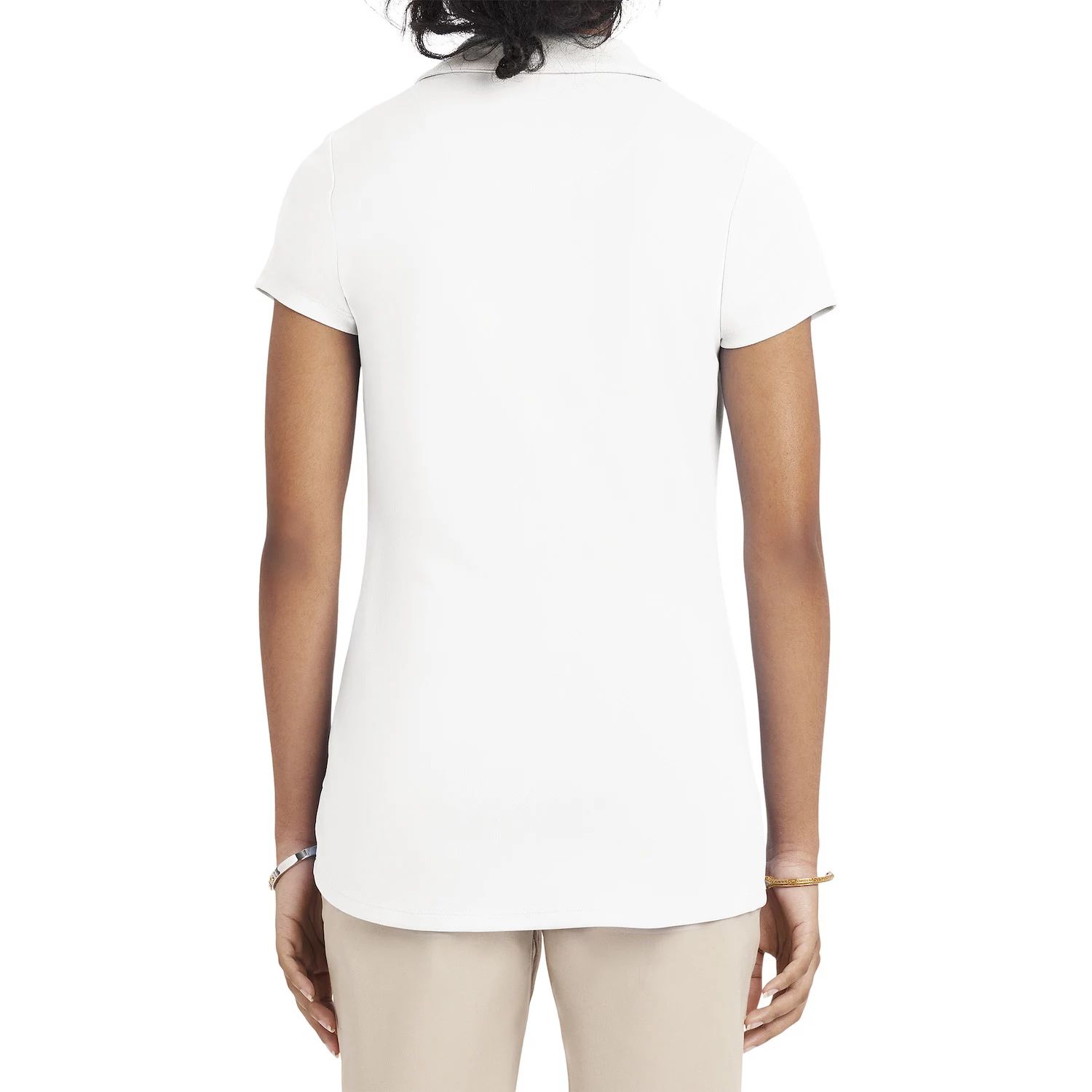 Женская трикотажная футболка-поло с короткими рукавами IZOD IZOD цена и фото