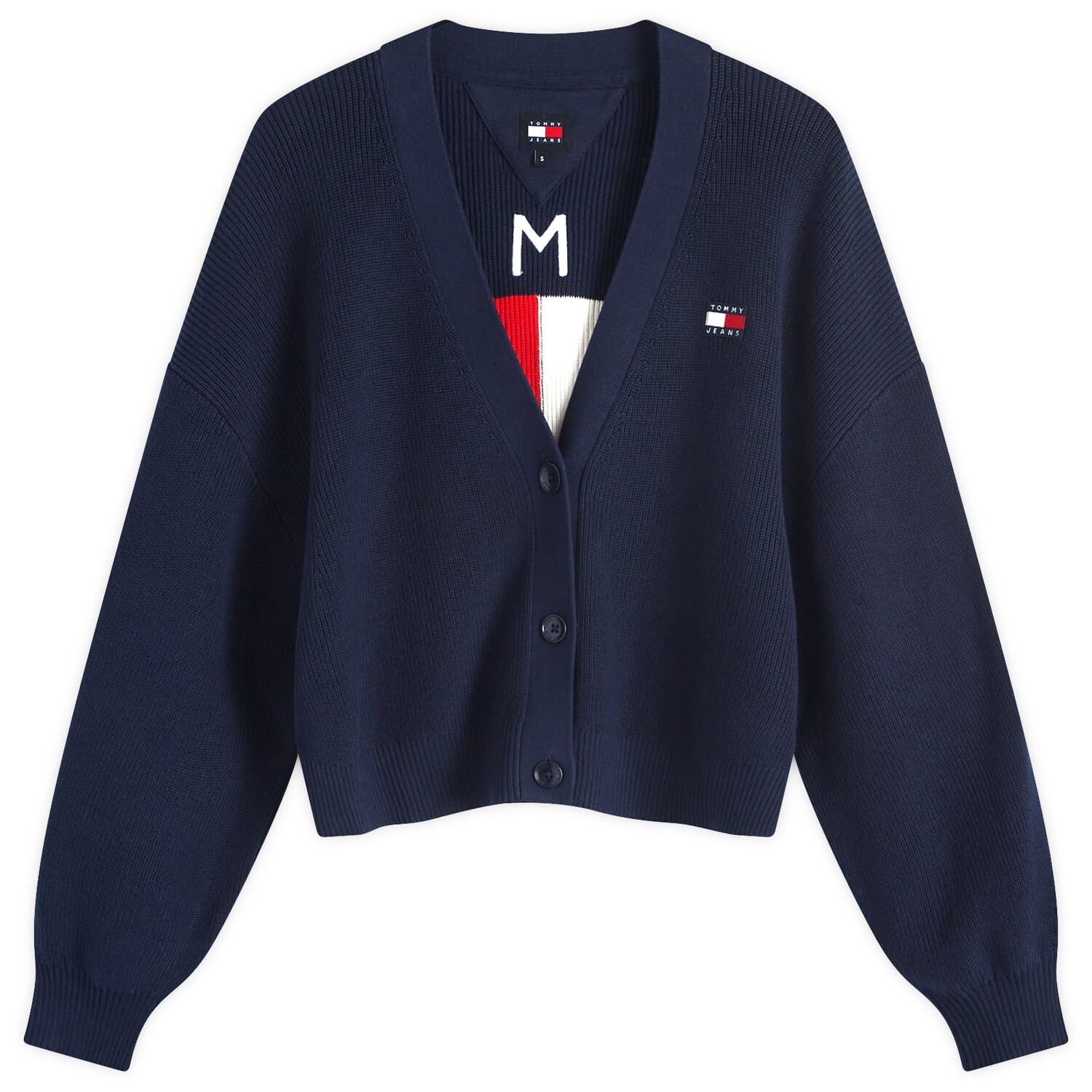 

Кардиган Tommy Jeans Flag, цвет Dark Night Navy